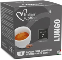 Italian Coffee Lungo Hosszú Kávé Kapszula - Dolce Gusto Kompatibilis, 16 db