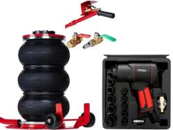 Kraft&Dele Pneumatikus emelőkészlet, Kraft& Dele KD470, 3, 5 T, 150-400 mm, Pneumatikus kulcs 1/2, 1900Nm