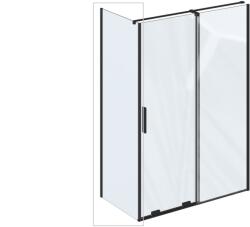 RAVAK Roll perete de duș 100 cm negru mat/sticla transparentă X90VA0300Z1 (X90VA0300Z1)