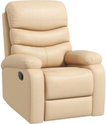 Homcom Relaxációs Fotel Dönthető 81x90x105cm, Bézs