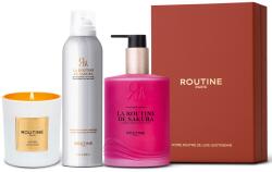 Routine Paris Sakura Rutin ajándékszett, tusfürdő hab 200 ml + kézszappan 300 ml + klasszikus gyertya 165 g