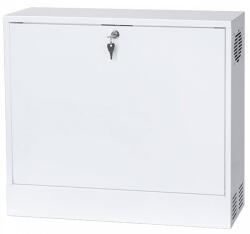 Stalflex CR19-2U-130-W 19" 2U 130 mm mély fehér fém ajtós fém szekrény (CR19-2U-130-W) - pcx