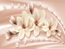 MÉDIA Öntapadó és mosható absztrakt virágos tapéta, 250 x 150 cm (FOTOTAP7150)