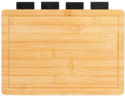 Vilde 5 darabos konyhai vágódeszka készlet, Vilde, műanyag, bambusz, 29, 5x21, 5cm, 33x23, 5x4cm (VD-259726)