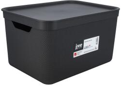 Rotho Jive deco műanyag tároló doboz, 16L - antracit (1052308046)