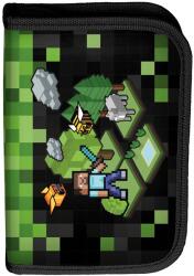 PASO Penar echipat Paso Game - Verde si negru, cu 1 fermoar (PP24XL-P001) Penar