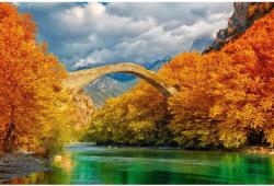 MÉDIA öntapadó és lemosható fali tapéta, híd a hegyek között, 270 x 200 cm (FOTOTAP141)