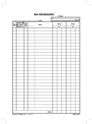 Victoria - Nyomtatvány, napi pénztárjelentés, 25x4, A4, VICTORIA B. 13-25 (NVB1325V)