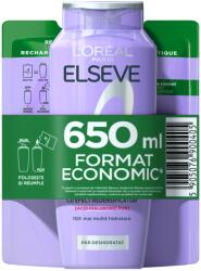 L'Oréal Elseve Hyaluron Plump hidratáló szett dehidratált hajra, gazdaságos kiszerelés: Hyaluron Plump sampon, 400 ml + ECO utántöltő Hyaluron Plump sampon, 250 ml