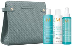 Moroccanoil Smoothing Anti-Frizz Készlet: Sampon 250 ml + Balzsam 250 ml + Anti-Frizz Spray 160 ml + Táska