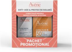 Eau Thermale Avène csomag, Hyaluron Activ szérum 30 ml + Ultra Fluid Invisible SPF50, 50 ml
