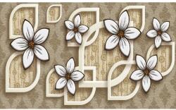 Blueback MAT Falikép Fehér virágok, fali fotó, 350 x 200 cm (BBIMG6536)