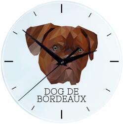 Art-Dog dekoratív óra, geometriai kutya modell, 30cm, többszínű