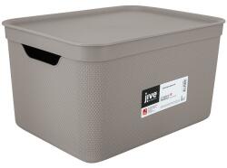 Rotho Jive deco műanyag tároló doboz, 16L - cappuccino (1052307422)