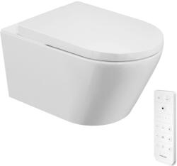 Excellent Dakota bidéfunkciós wc függő perem nélkül mély öblítéssel fehér CEEX. 4024.593. D3.2. WH (CEEX4024593D32WH)