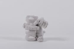 Naturtex pléd 75*100 elefánt szürke plüssel