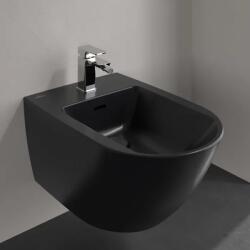 Villeroy & Boch Bideu suspendat, cu CeramicPlus, negru mat (Matt Black), Villeroy & Boch Antao 541100R7 541100R7 (541100R7)
