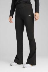 PUMA Puma, Magas derekú bővülő szárú leggings, Fekete, XS (631542-01-XS)
