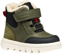 GEOX călcâi înalt căptușit cu velcro pantofi impermeabili pentru băieți verde/negru (149D62)