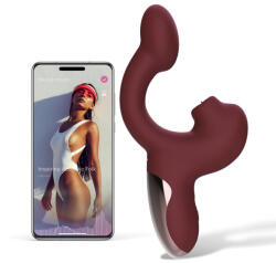 Magic Motion Magic Ponder Licking Dual Stimulation Vibrator App Controlled Red Vibrator