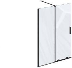 RAVAK Roll zuhanykabin fal walk-in 100 cm fekete matt/átlátszó üveg X9WVA0300Z1 (X9WVA0300Z1)