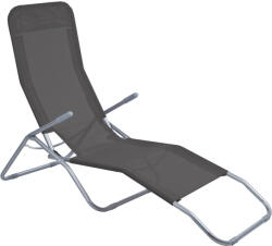  Garden King Összecsukható kerti napozóágy - antracit