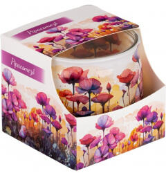 Mécses Illatmécses üvegpohárban pipacsmező 1db - vitalora