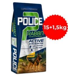  Police Adult Hypoallergenic Rabbit with Rice & Cranberry (nyúl, rizs, vörösáfonya) 15+1, 5kg - petguru