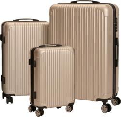 Relaxdays Set de Trolere din 3 piese, ABS , Crem (10143527) Valiza