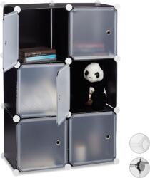 Relaxdays Raft modular cu usi si 6 cuburi, negru Relaxdays (10026682) Raft