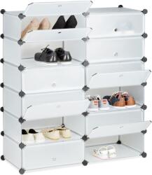Relaxdays Dulap modular pentru pantofi Relaxdays cu 12 compartimente cub (10032000) Raft
