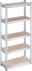 Relaxdays Rafturi galvanizate pentru sarcini grele 150x70x30 cm (10136937) Raft