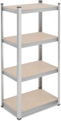 Relaxdays Rafturi galvanizate pentru sarcini grele cu 4 niveluri (10135239) Raft