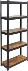 Relaxdays Rafturi robuste, stil Industrial Chic, 500 kg (10143281) Raft
