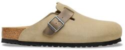 Birkenstock papucs velúrból Boston - zöld Férfi 40