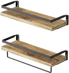 Relaxdays Set de rafturi de perete din 2 piese (10142095) Raft