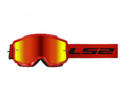LS2 Ochelari cross enduro atv LS2, lentila oglinda, culoare rosu (AK7202011032) - simoto