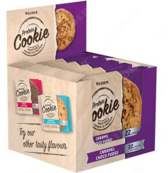 Weider Protein Cookie vegán fehérje süti - 12x90 g - karamella-csoki