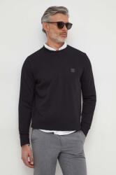 BOSS Orange pamut melegítőfelső - fekete M - answear - 28 990 Ft