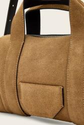 AllSaints чанта crossbody дамска от велур ARES (W107XE)