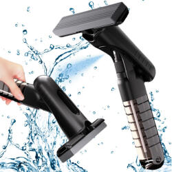 VERK GROUP Mop Mini cu Pulverizator Manual și Rezervor pentru Toate Suprafețele, Culoare Neagră (27508)