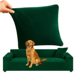 Ruhhy Husă pentru Colțar - Catifea Verde, Elastic, 190 - 230 cm (00026183)