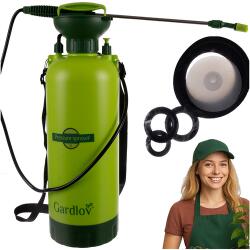 Gardlov Pulverizator manual pentru grădină cu presiune, duză lungă de pulverizare + furtun de 140 cm, 8l GARDLOV! (00025430) Pulverizator