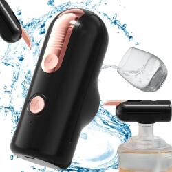 VERK GROUP Dispenser automat de apă fără fir cu încărcare USB-C, negru (27514_CZ)