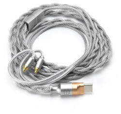 DD HIFI M198C - Cablu de căști universal cu conector Type-C, OCC, DAC și microfon, 32bit 384kHz PCM DSD256 - MMCX (DDHIFI-M198C-MMCX)