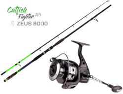 Zfish Catfish Fighter 2, 85 m (100-300 g) bot + Zeus ZX 8000 orsó szett (ZF-2438)