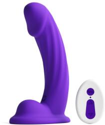 NS Novelties Colours - Curve - Vibrating - 6" Dildo - Purple - vibriteszt