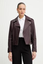 BOSS Orange bőrdzseki C Sandy - lila 34