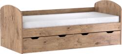 TEMPO KONDELA Pat, 90x200, stejar lancelot, REA GOLEM NEW