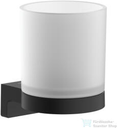 Hansgrohe ADDSTORIS S fali fogkefe tartó pohár, matt fekete 41769670 (41769670)